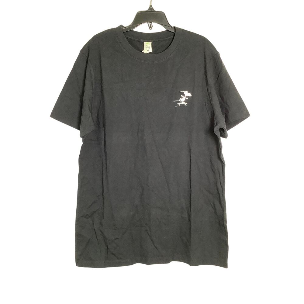 Cariuma + Peanuts Men's Medium Black Short Sleeve Graphic Tee Shirt Skate D6-1